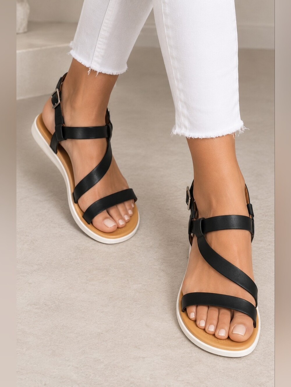 CC Corso Como Celano Sandals Black Size 8